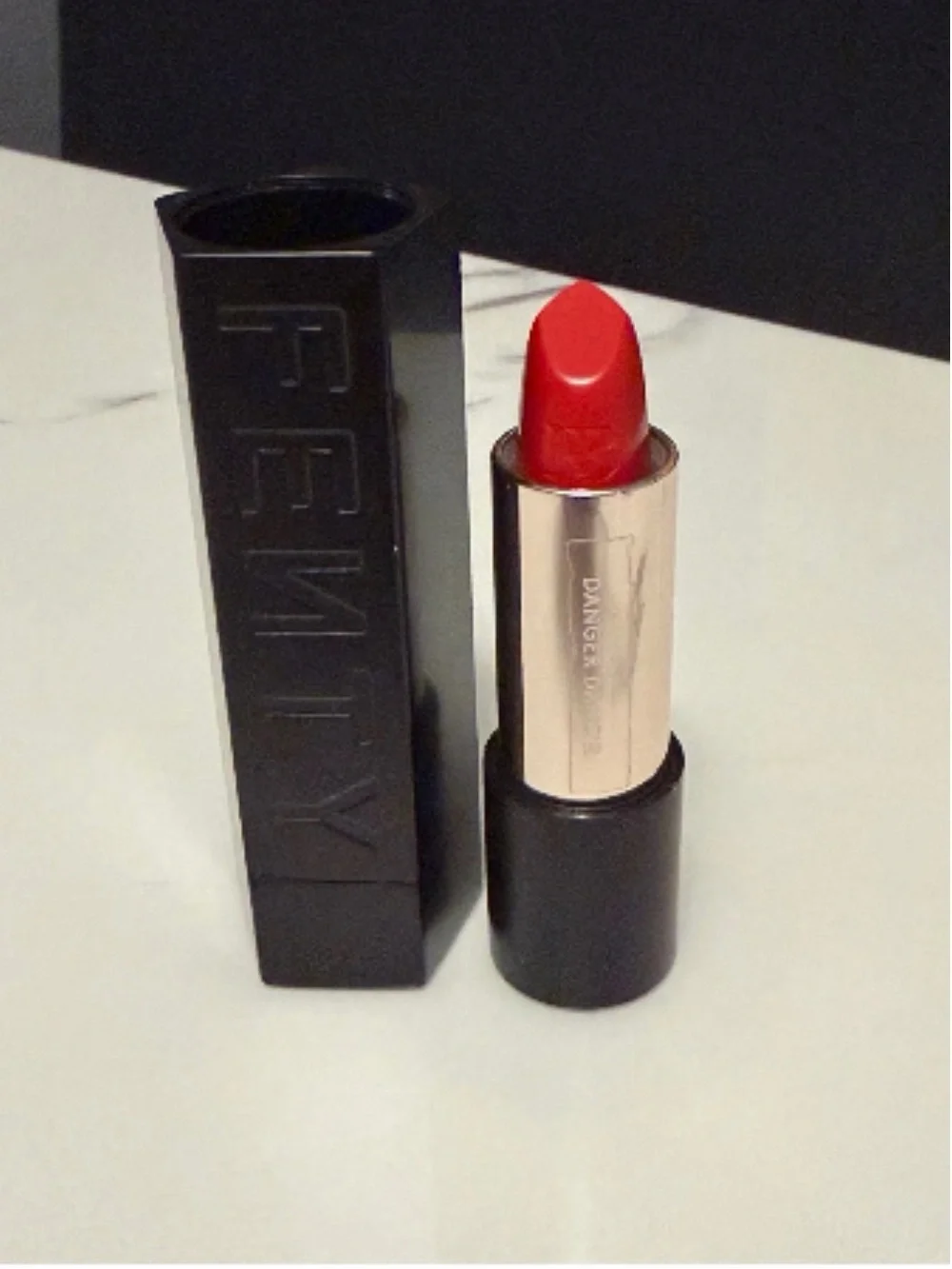 Fenty Beauty Icon VIP Lips Danger Danc’r Refillable Lipstick + Black Case